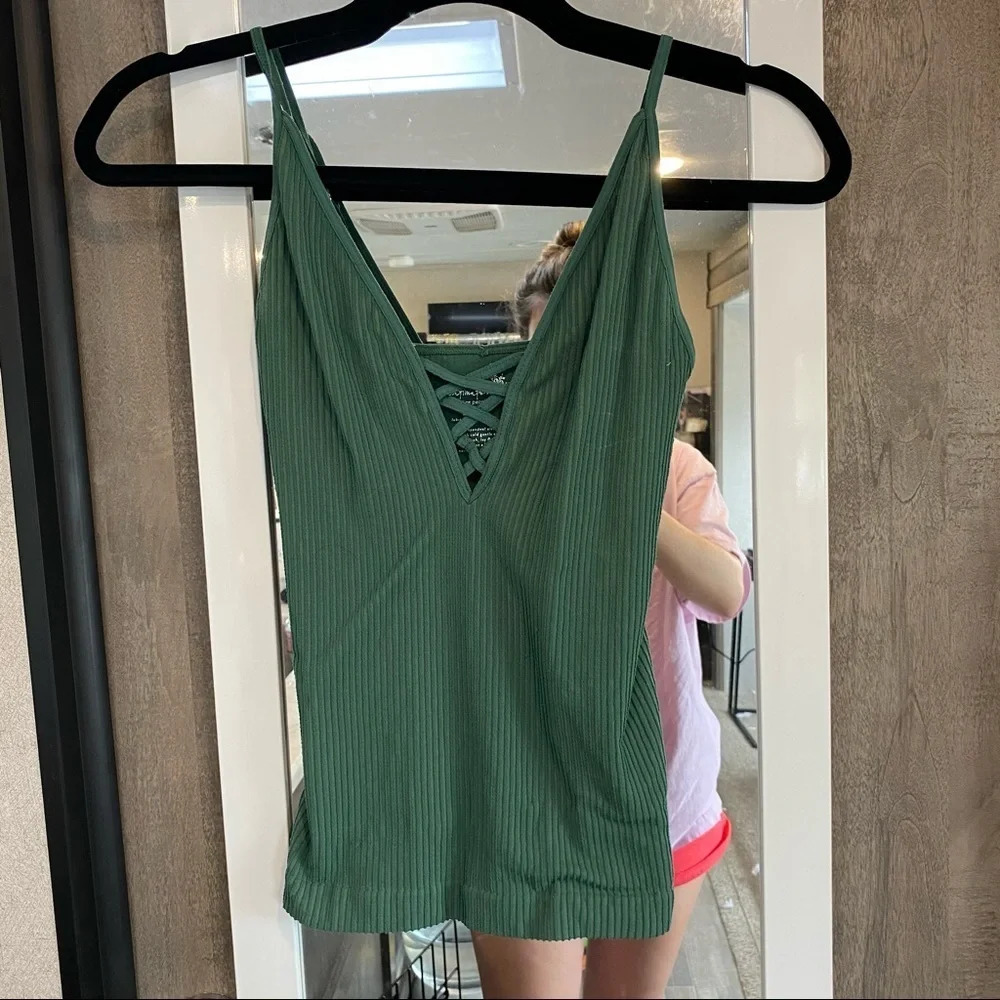 Free People Intimately Cross Front tank top